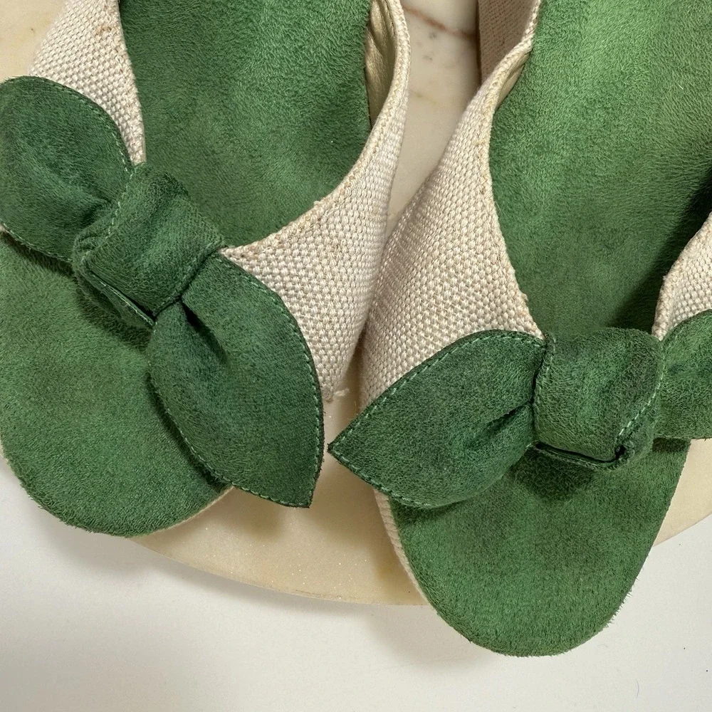 Bongo Vintage Y2K Embroidered Floral Platform Wedge Sandals Fairy Cute Size 10M